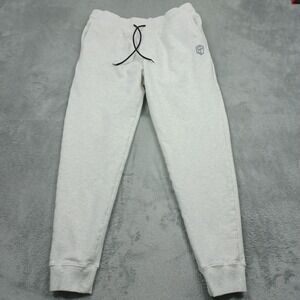 Born Primitive Joggers Mens Large White Activewear Drawstring Gym Training Casua